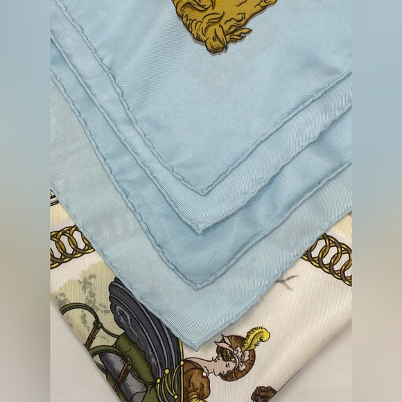 Hermes Vinatge Scarf La Promenade De Longcgamps Carre 90 Ledoux - Picture 8 of 16